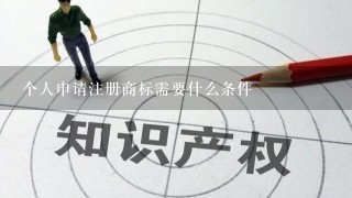 个人申请注册商标需要什么条件