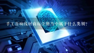 手工音响线材商标注册当中属于什么类别？