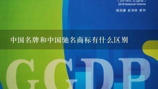 中国名牌和中国驰名商标有什么区别