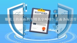 服装上的商标的专用名字叫啥？上面各标注什么