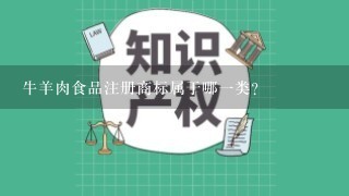 牛羊肉食品注册商标属于哪1类？