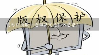 商标注册驳回通知发文是什么意思？