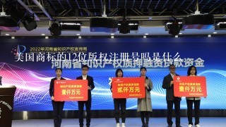 美国商标的12位版权注册号吗是什么