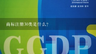 商标注册30类是什么？