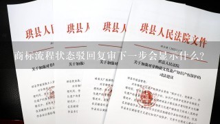 商标流程状态驳回复审下1步会显示什么?