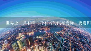 世界上1共有哪几种有名的汽车商标，要附图