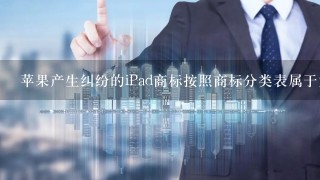 苹果产生纠纷的iPad商标按照商标分类表属于第几类