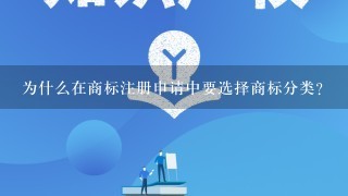 为什么在商标注册申请中要选择商标分类？