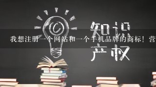 我想注册1个网站和1个手机品牌的商标！营业执照需要什么类型的！