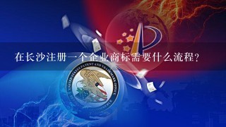 在长沙注册1个企业商标需要什么流程？