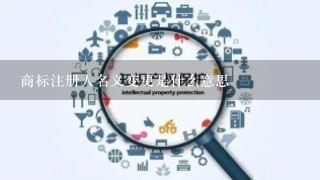 商标注册人名义变更是什么意思