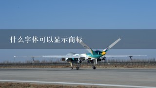 什么字体可以显示商标