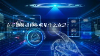 商标28类超10小项是什么意思？