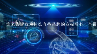 谁来告诉我为什么有些品牌的商标后有1个带圈圈的字母R？？