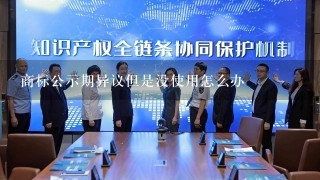 商标公示期异议但是没使用怎么办