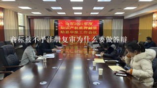 商标被不予注册复审为什么要做答辩