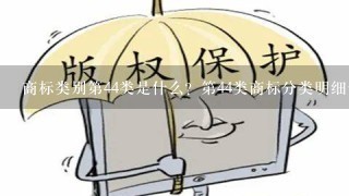 商标类别第44类是什么？第44类商标分类明细包含哪些服务行业？