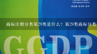 商标注册分类第29类是什么？第29类商标分类明细适用什么产品？