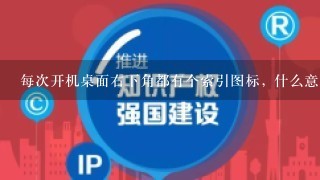 每次开机桌面右下角都有个索引图标, 什么意思?如何去掉?, 大师帮助1下