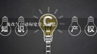 油改气自动标定什么意思