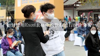 如何使用Excel表格中的数据进行统计分析